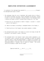 EMPLOYEE INVENTION AGREEMENT