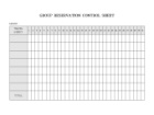 GROUP RESERVATION CONTROL SHEET